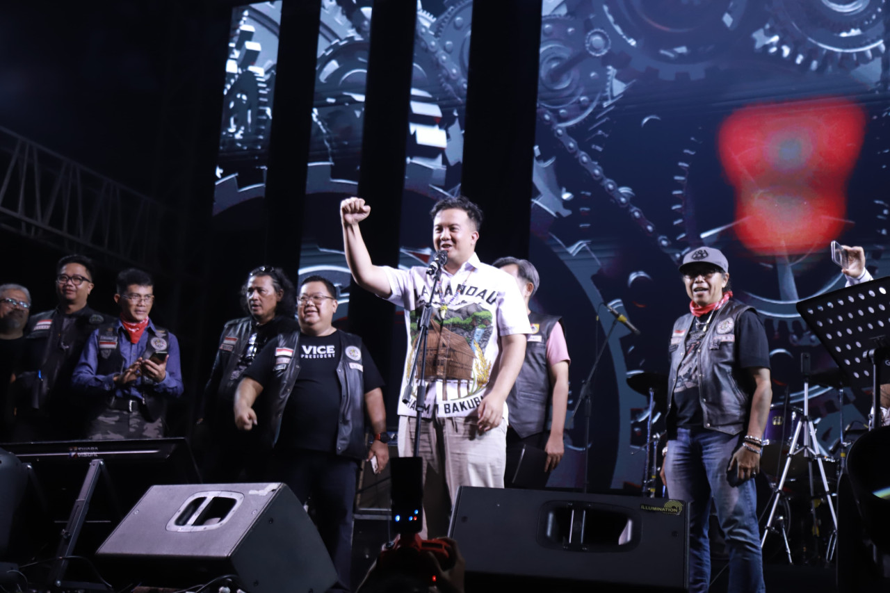 Ratusan raider berkumpul di Jember. (Foto: Diskominfo Jember/jatimnow.com)