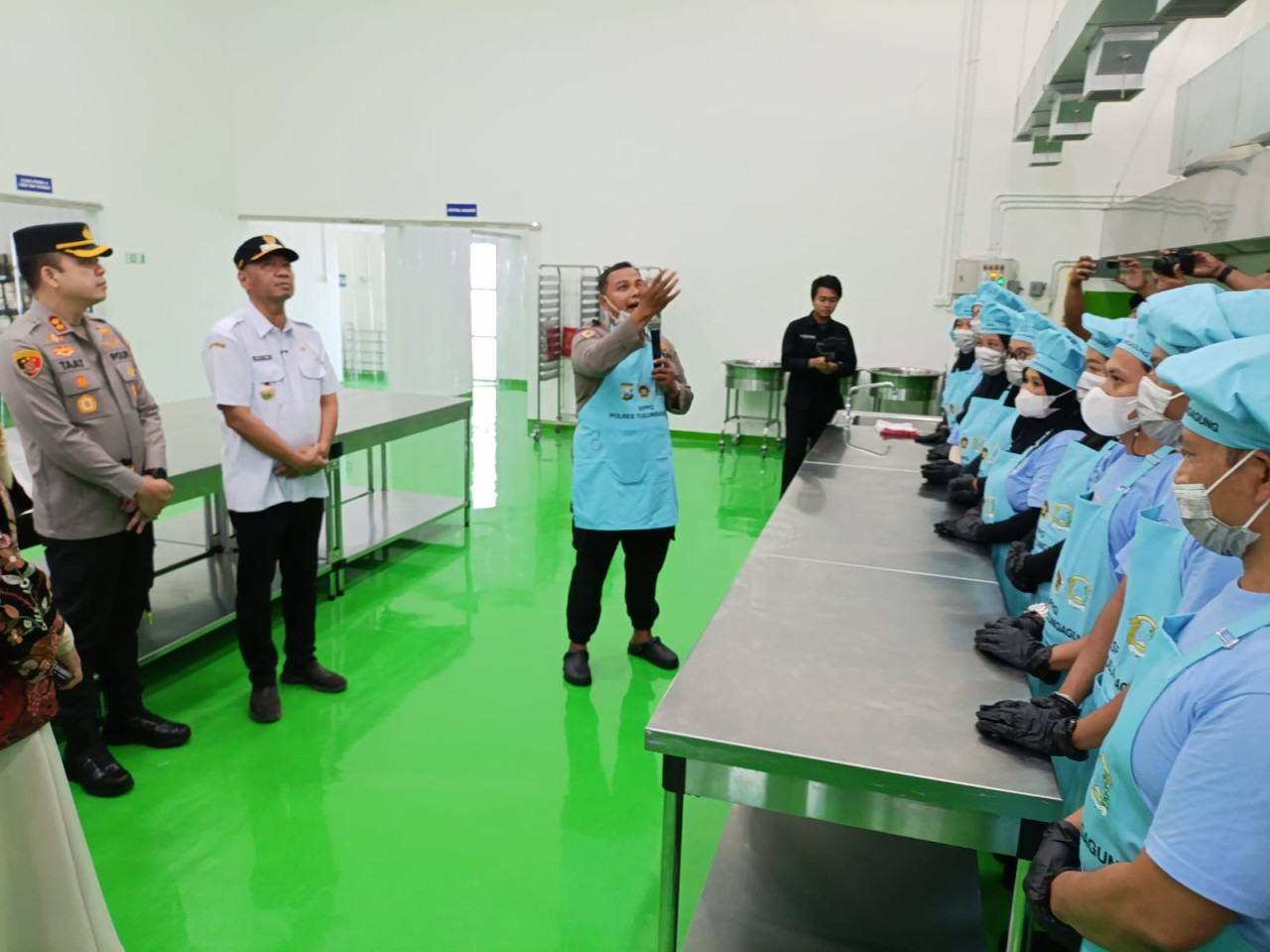 Foto: Dapur SPPG Polres Tulungagung siap beroperasi (Bramanta/jatimnow.com)