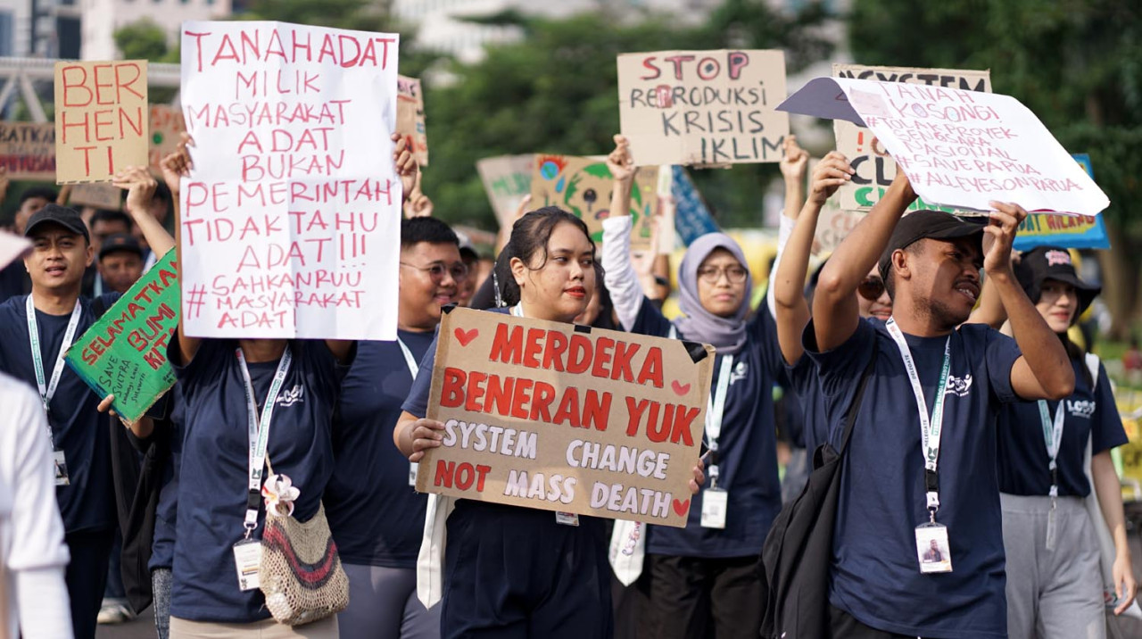 Perwakilan anak muda dari seluruh Indonesia menyuarakan aspirasi dalam Local Conference of Children and Youth Indonesia 2025. (Foto/Dokumentasi Climate Rangers)