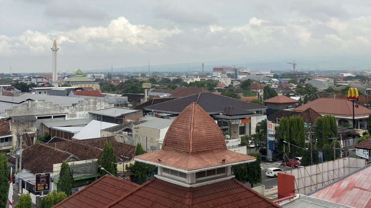 Langit Kota Kediri. (Foto: Yanuar Dedy/jatimnow.com)