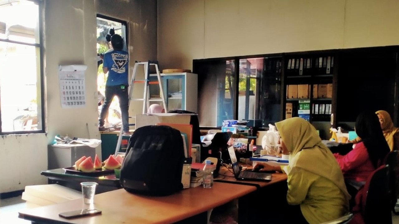 Salah satu ruangan OPD Pemkab Kediri. (Foto: Nanik for jatimnow.com)