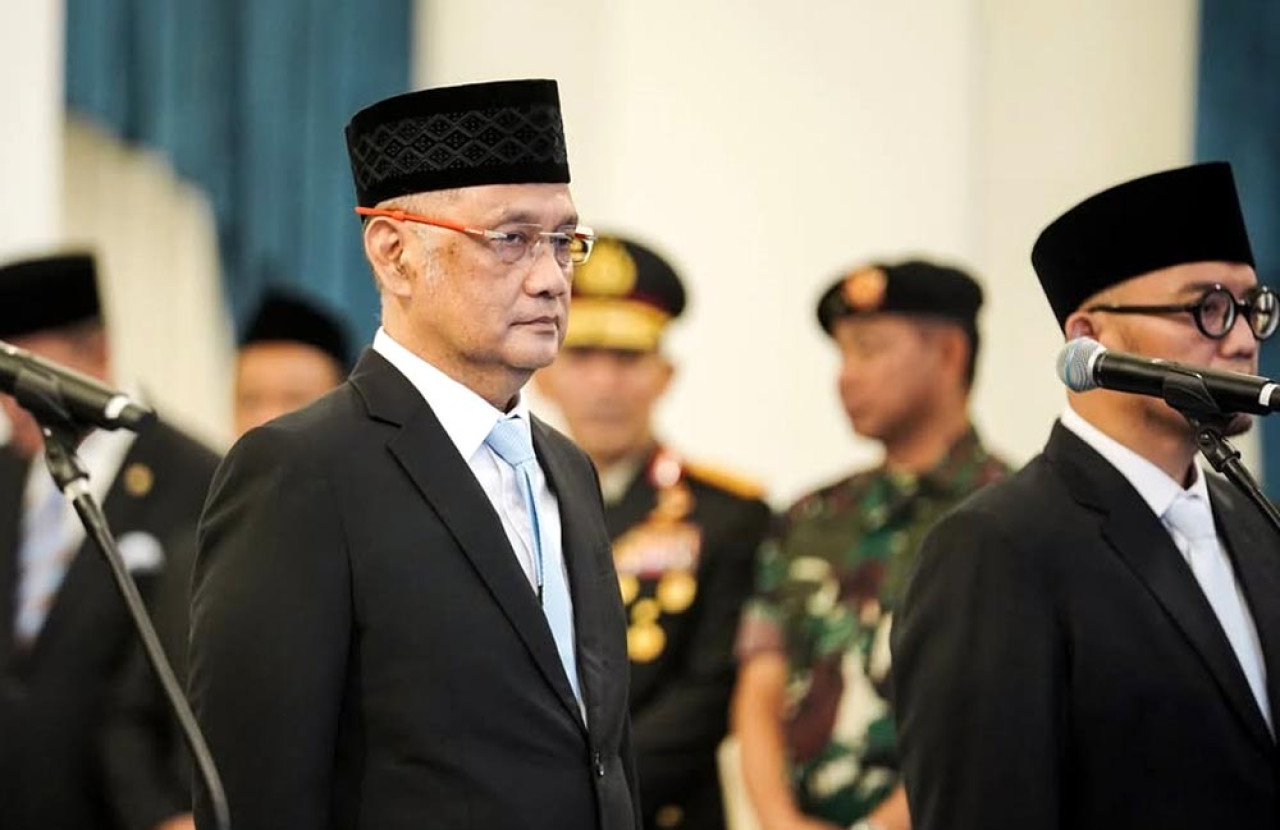 Irfan Yusuf ketika di lantik sebagai Menteri Haji dan Umrah. (Foto/Setpres)