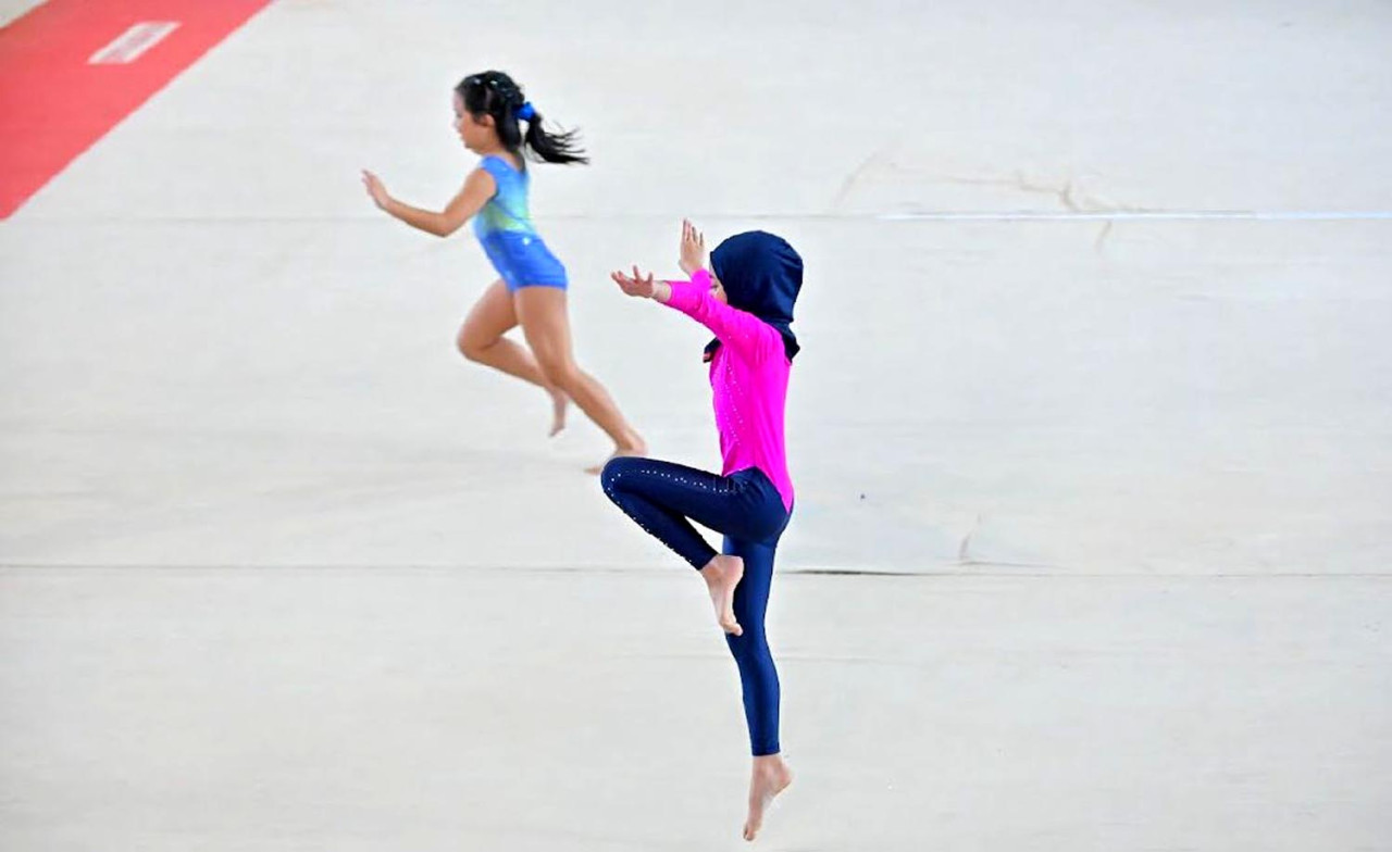 Alisha, murid kelas 3 SD Cikal Lebak Bulus, meraih prestasi gemilang di bidang olahraga gymnastic. (Foto/Dok Cikal)