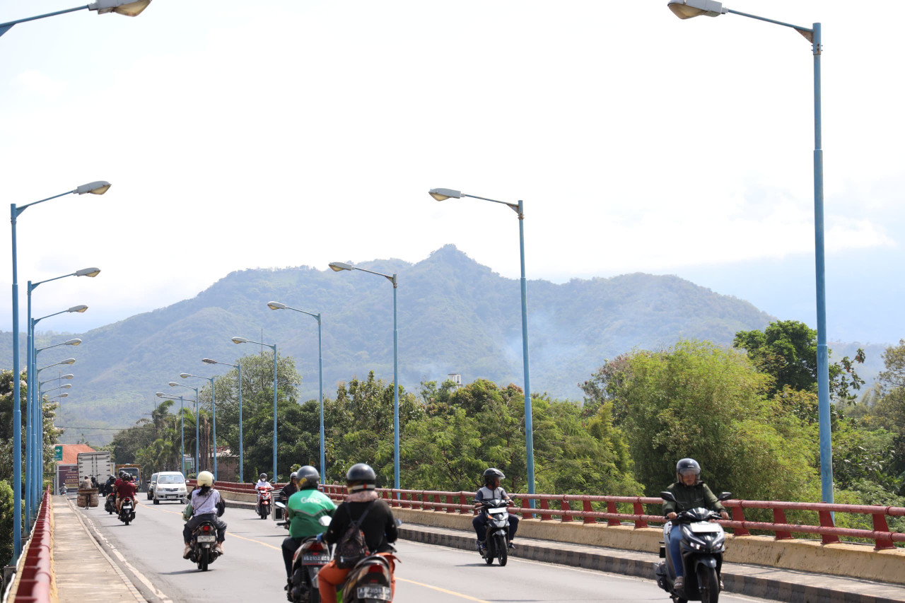 Penampakan Jembatan Semampir Kota Kediri. (Foto: Pemkot Kediri/jatimnow.com)