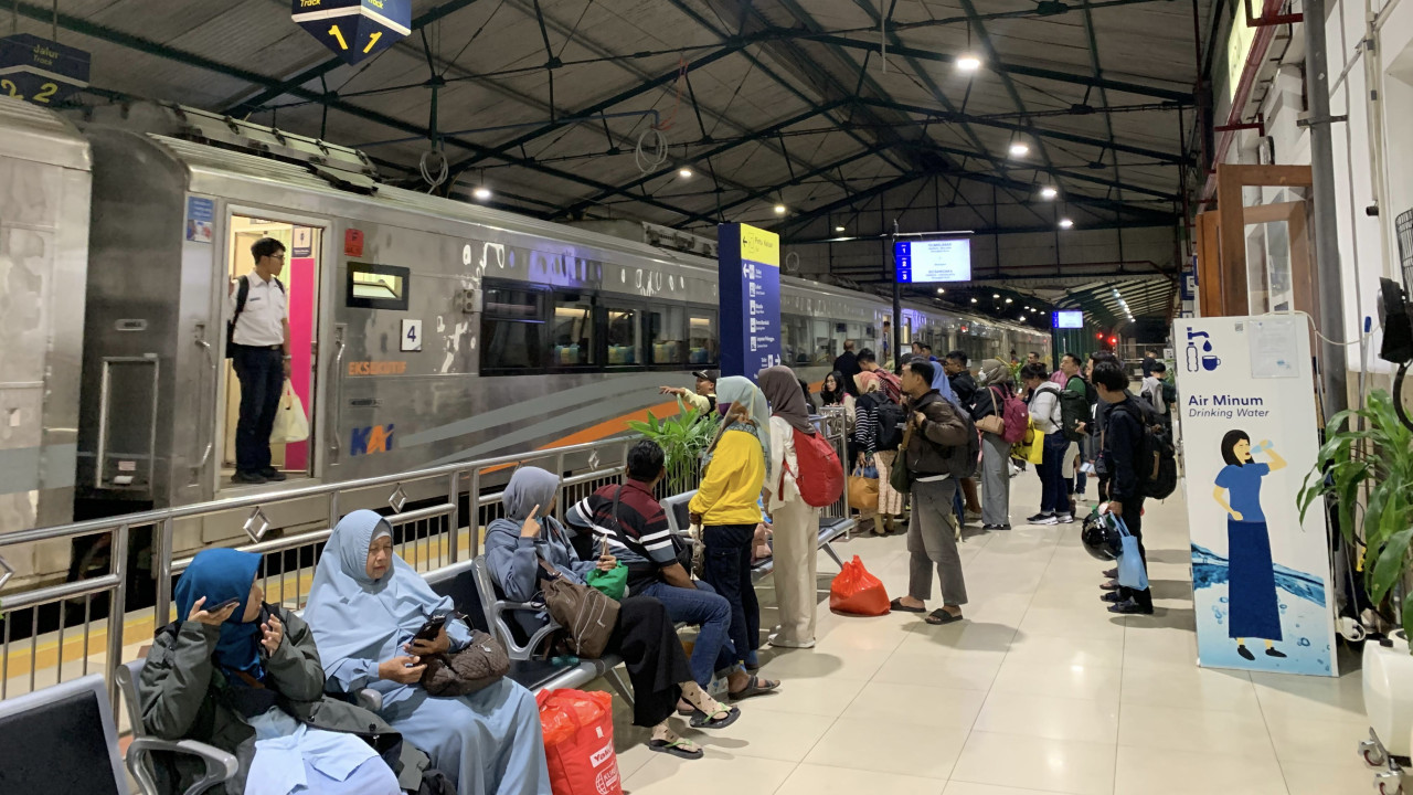 Suasana di Stasiun Kediri. (Foto: KAI/jatimnow.com)