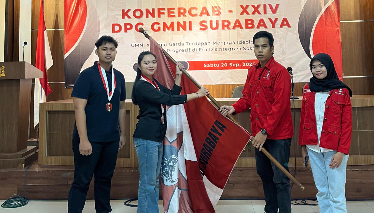 Ni Kadek Ayu Wardani terpilih sebagai Ketua DPC GMNI Surabaya Raya untuk periode 2025–2027. (Foto/GMNI)