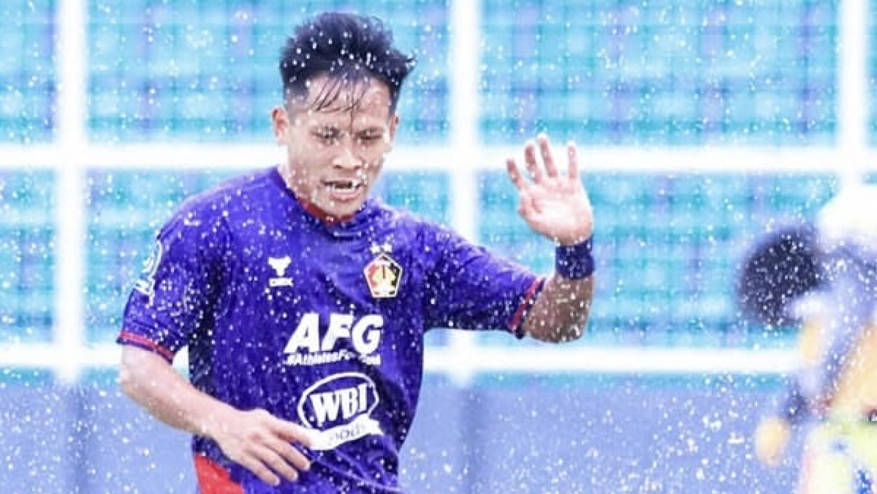 Pemain Persik Kediri Yoga dalam laga lawan Bhayangkara FC. (Foto: Persik Kediri/jatimnow.com)