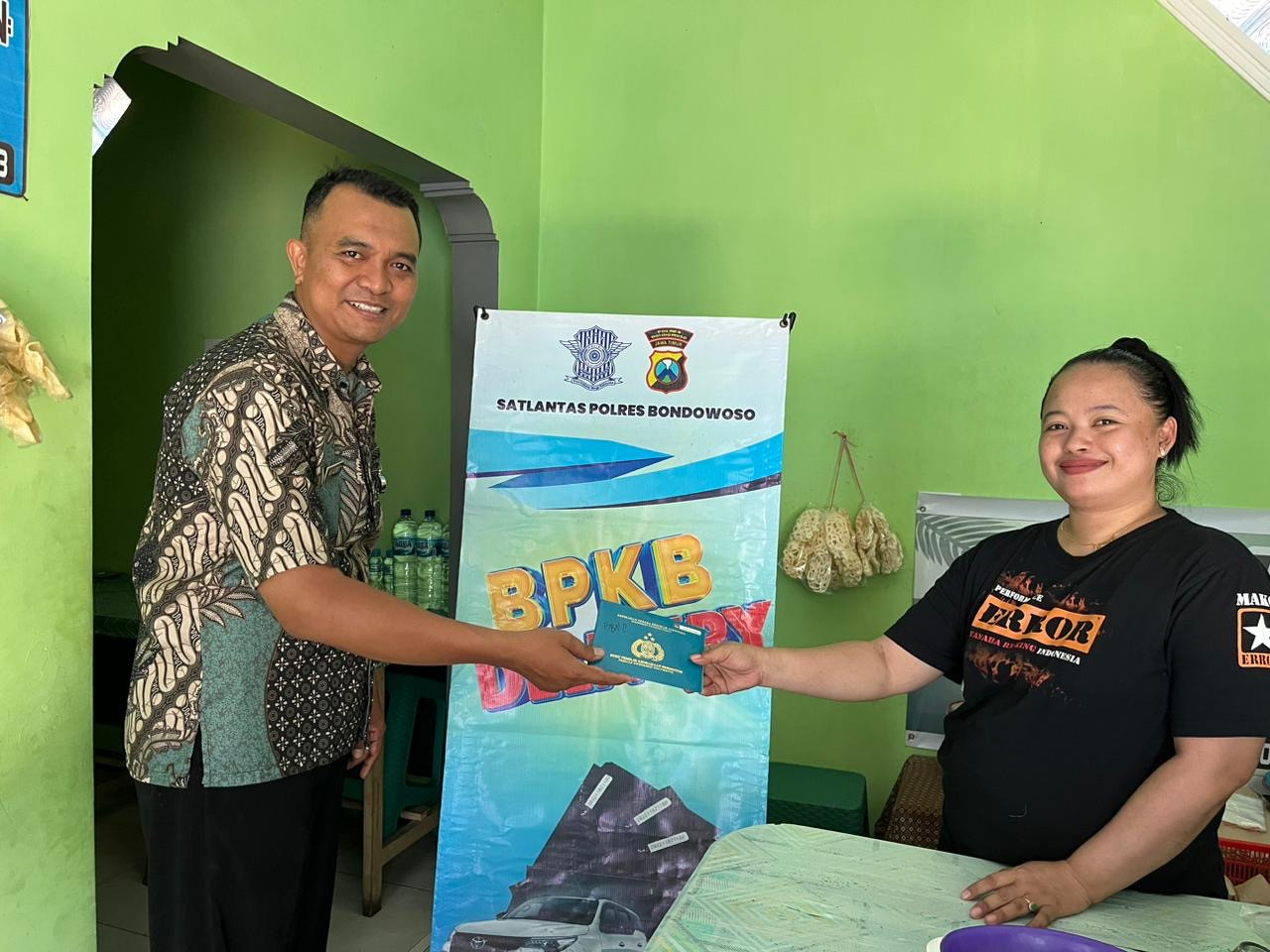 BPBK Delivery Satlantas Polres Bondowoso. (Foto: Polda Jatim/jatimnow.com)