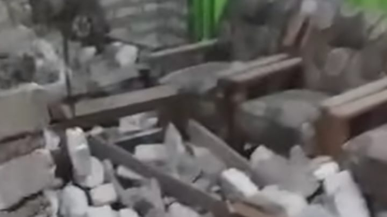 Foto: Tangkapan layar kondisi rumah warga di Pulau Sepudi (Facebook/jatimnow.com)