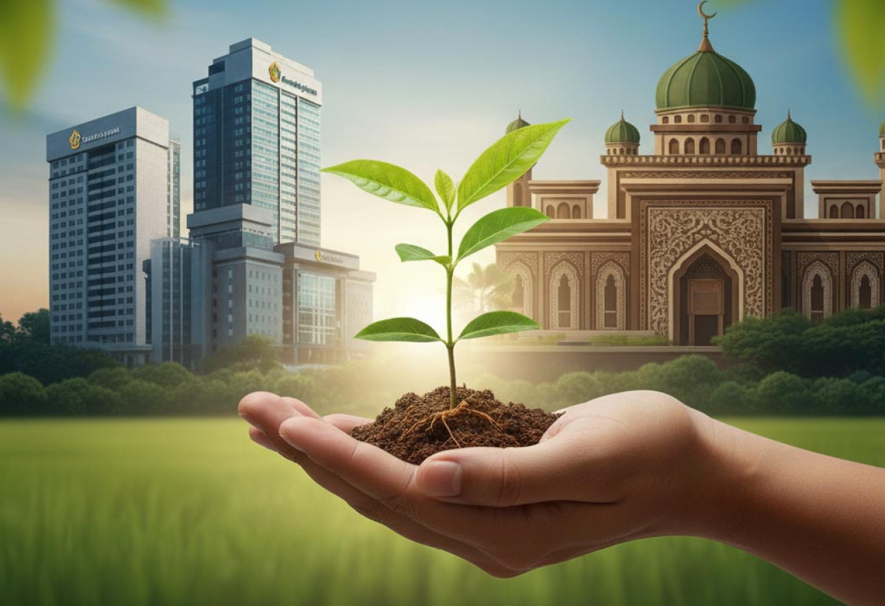 Pangsa pasar perbankan syariah masih di bawah 8 persen, dan tingkat literasi masyarakat masih rendah. (Foto: Ilustrasi/Gemini)