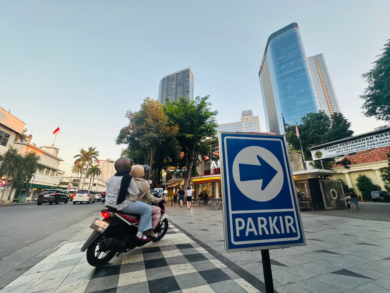 Kondisi layanan parkir Jalan Tunjungan saat ini (foto: Humas Pemkot Surabaya for jatimnow.com)