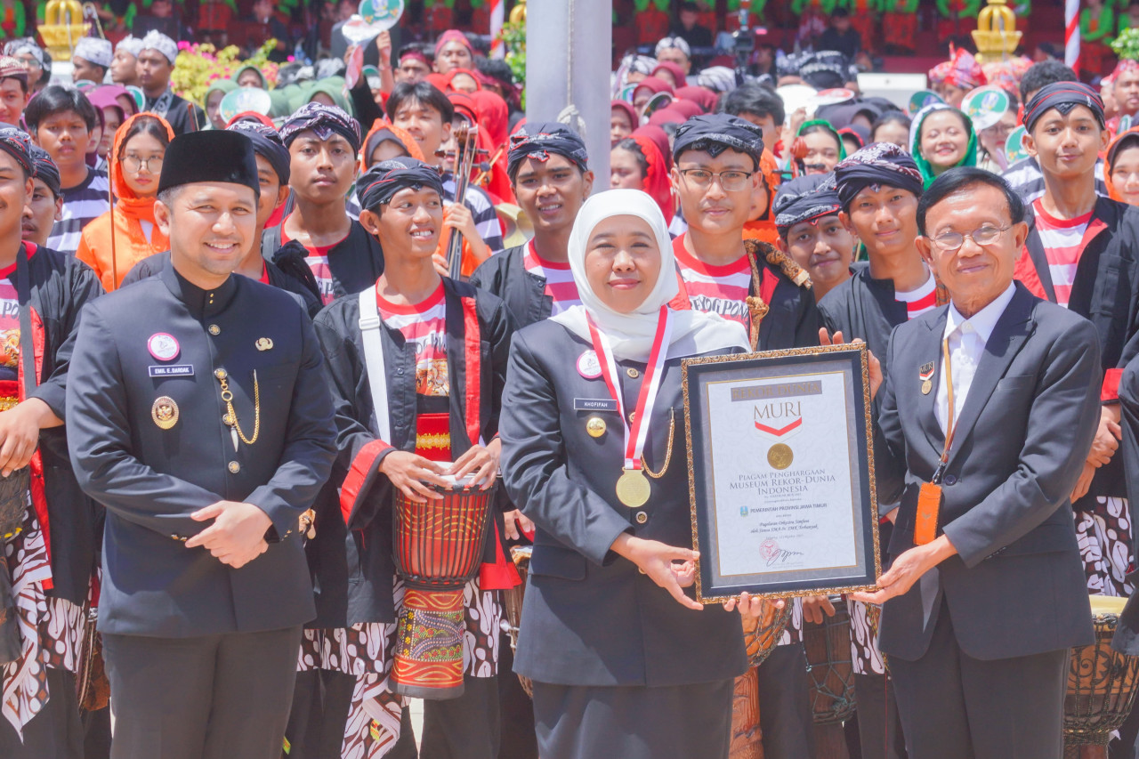 2 Rekor Muri jadi Kado Istimewa HUT Pemprov Jatim