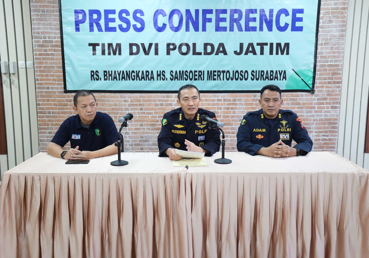 Foto: Tim DVI Polda Jatim saat melakukan rilis (Polda Jatim/jatimnow.com)