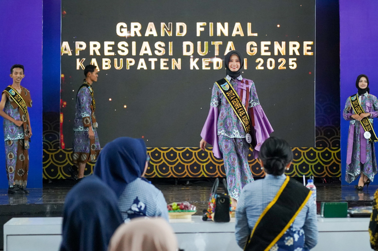 Grand Final Duta Genre 2025 Kabupaten Kediri. (Foto: Pemkab Kediri/jatimnow.com)