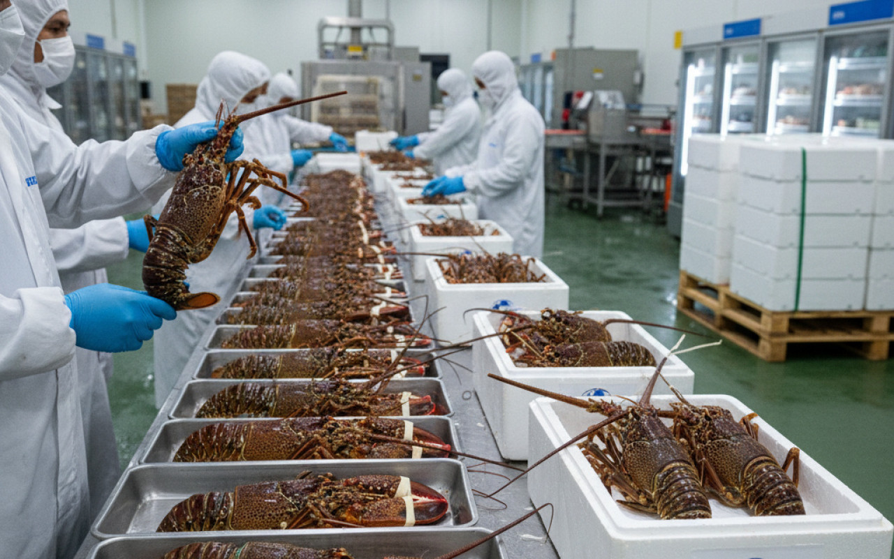 Ekspor lobster ukuran konsumsi akan memberikan dampak positif bagi perkembangan budidaya lobster di Indonesia. (Foto: Ilustrasi/Gemini)