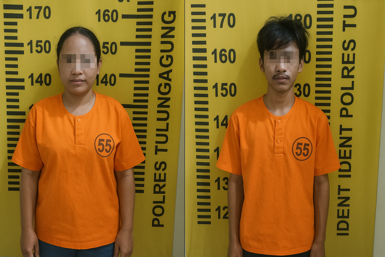 Jual Hanphone Curian di Medsos, Dua Warga Tulungagung Ditangkap Polisi