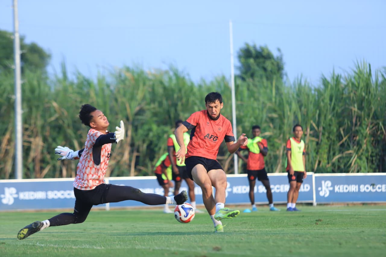 Suasana latihan Persik Kediri pekan lalu. (Foto: Persik Kediri/jatimnow.com)
