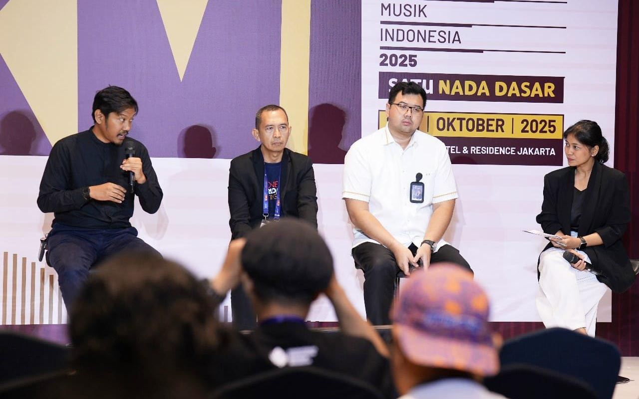 Sesi Spotify Masterclass pada gelaran Konferensi Musik Indonesia (KMI) 2025. (Foto/jatimnow.com)