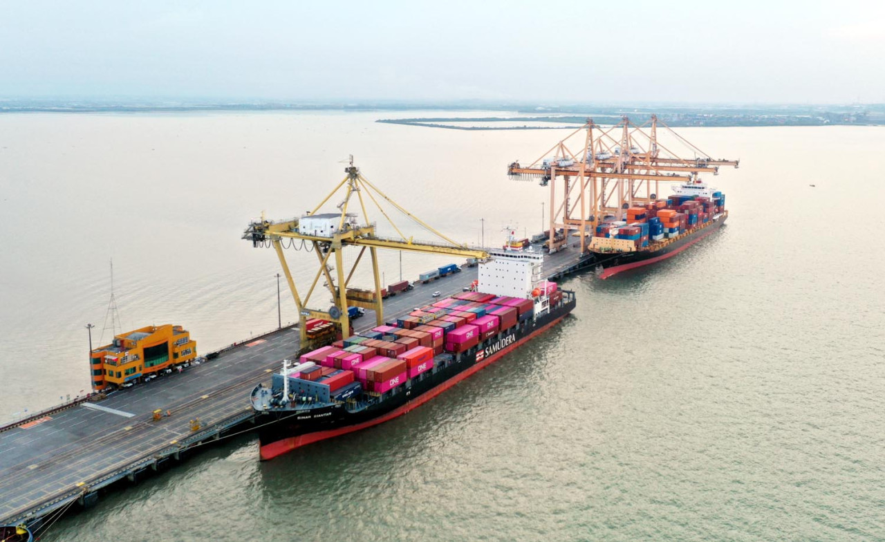 Tingkat kunjungan kapal ke TPS Surabaya juga meningkat 3,61%, dari 913 kunjungan pada tahun lalu menjadi 946 kunjungan di tahun 2025. (Foto/Humas TPS)