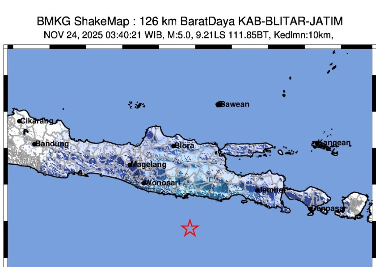 BMKG Tegaskan Gempa Dini Hari Tadi Tak Terkait Aktivitas Gunung Semeru