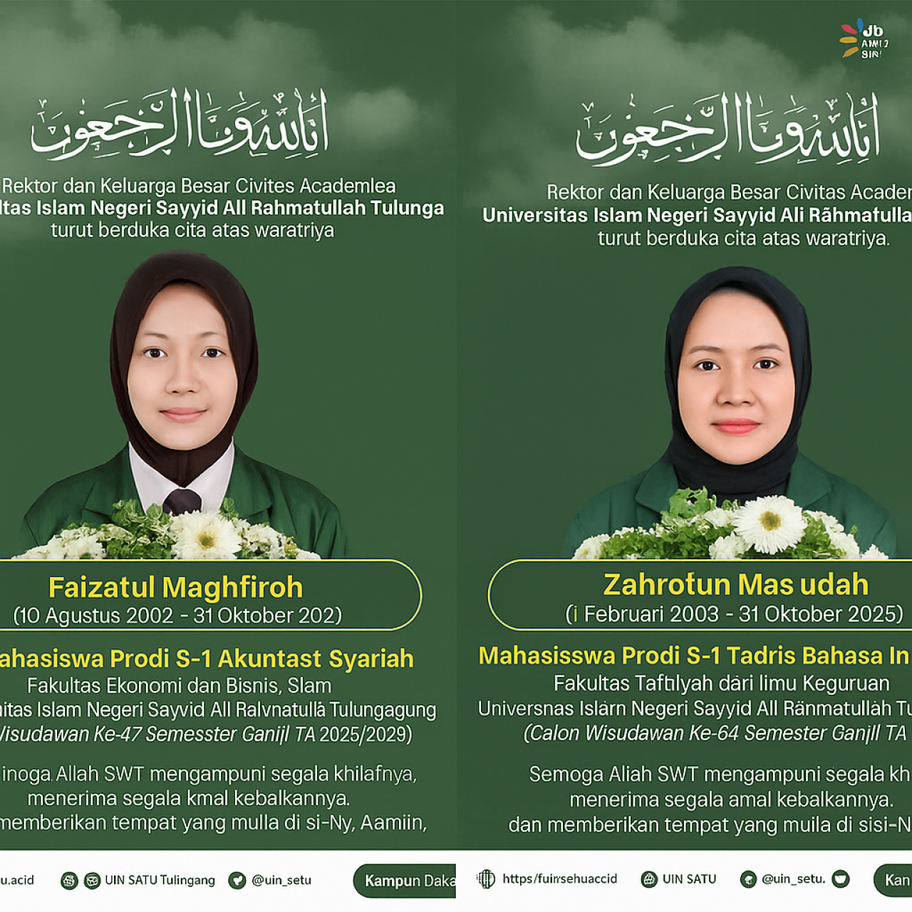 Foto: Korban kecelakaan maut di Tulungagung. (UIN Tulungagung/jatimnow.com)