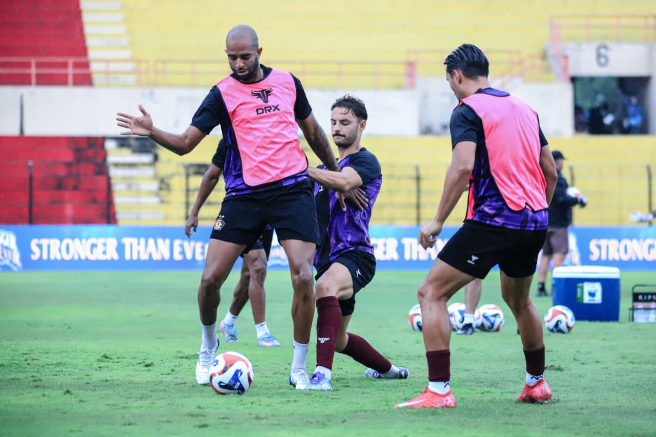 Tak Ingin Kehilangan Poin,  Pemain Persik Kediri Genjot Latihan Finishing