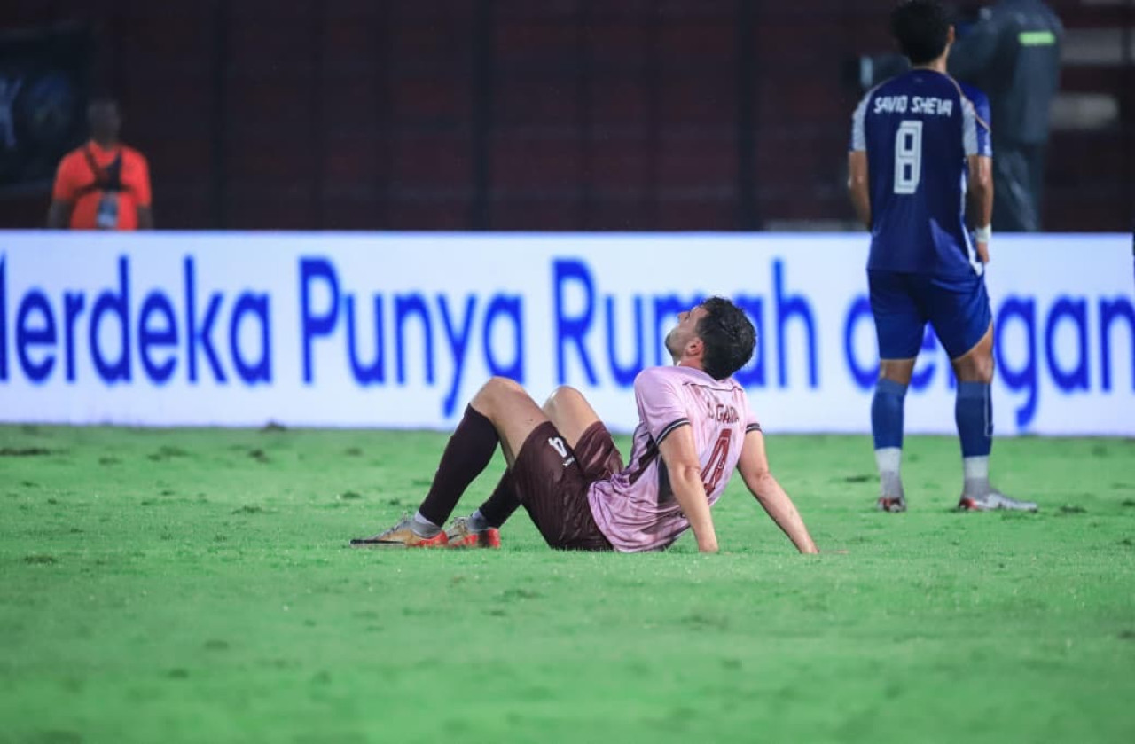 Persik Kediri saat takluk di kandang PSIM Jogja. (Foto: Persik Kediri/jatimnow.com)