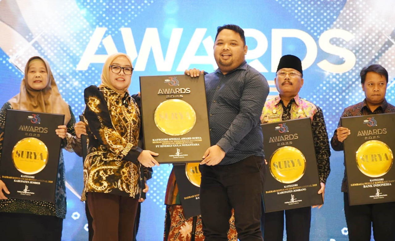 PT SGN Raih Humas Terbaik Penggerak Ekonomi Koperasi di Surya Award 2025