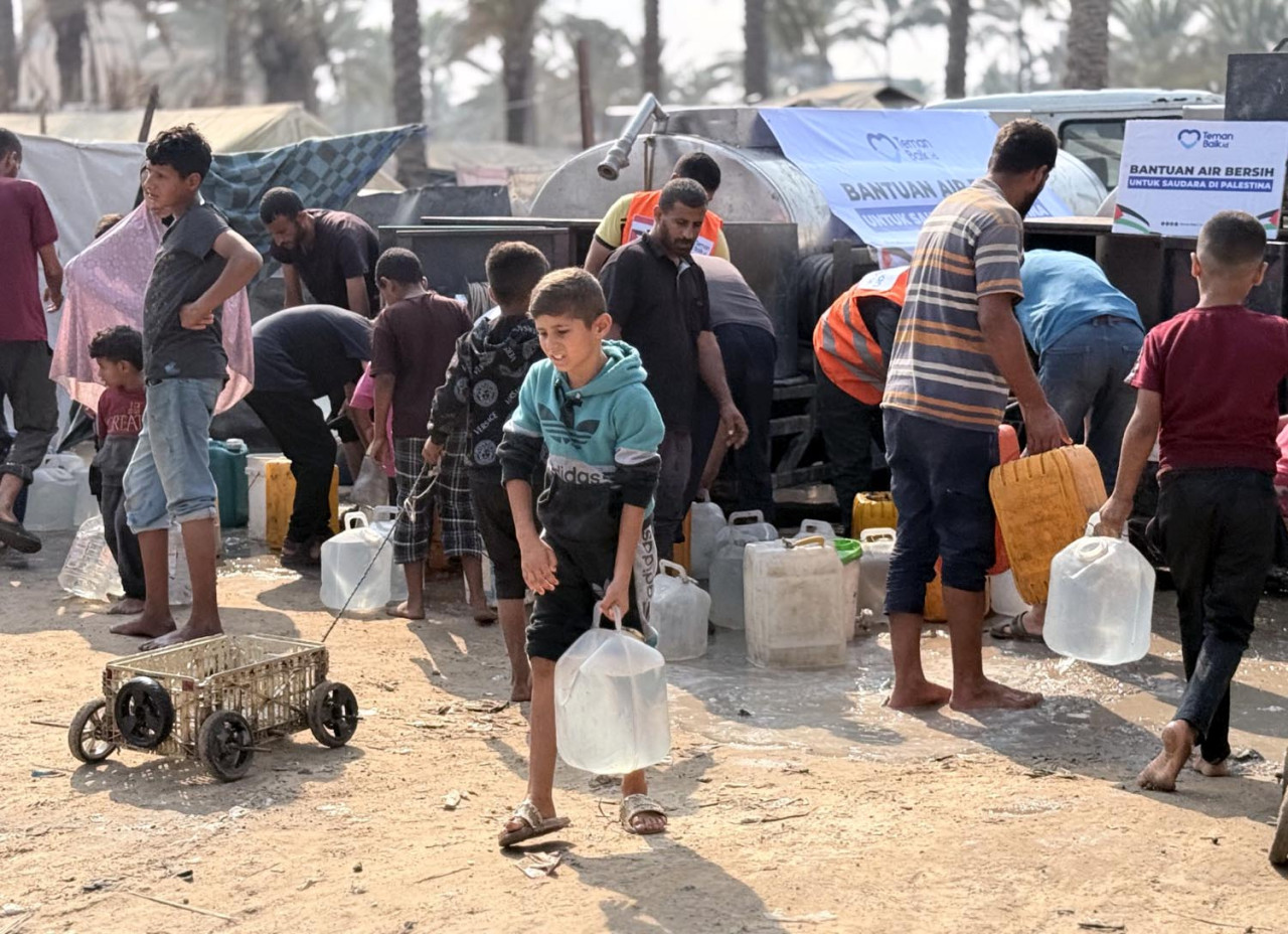 Krisis Air di Gaza, Teman Baik Selamatkan Ribuan Nyawa