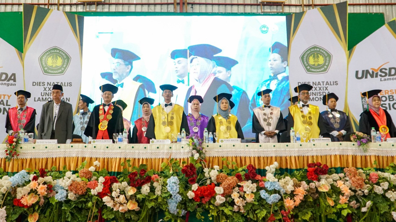 Dies Natalis ke-39 Unisda Lamongan dan peluncuran Program Doktor Studi Islam. (Foto: Adyad Ammy Iffansah/jatimnow.com)