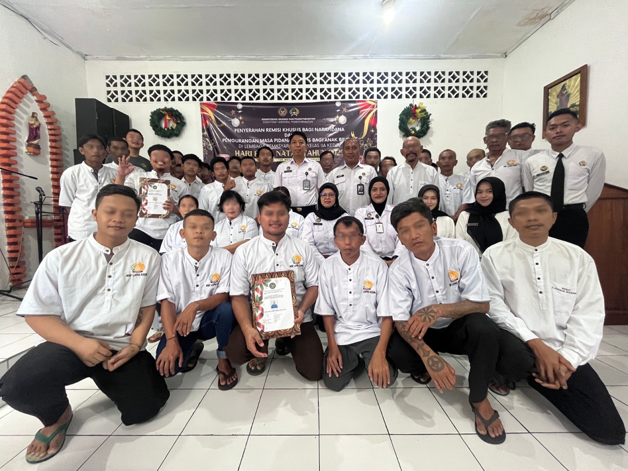 17 Narapidana Kristiani di Lapas Kediri Terima Remisi Natal, 4 Belum Penuhi Syarat