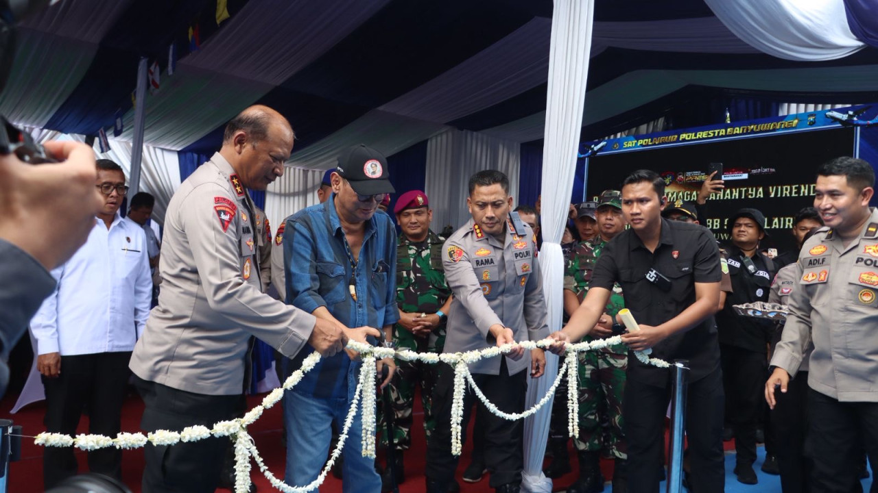 Peresmian Dermaga Danantya Virendra dan kapal taktis Rigid Buoyancy Boat (RBB) milik Satpolairud Polresta Banyuwangi. (Foto: Humas Polda Jatim/jatimnow.com)