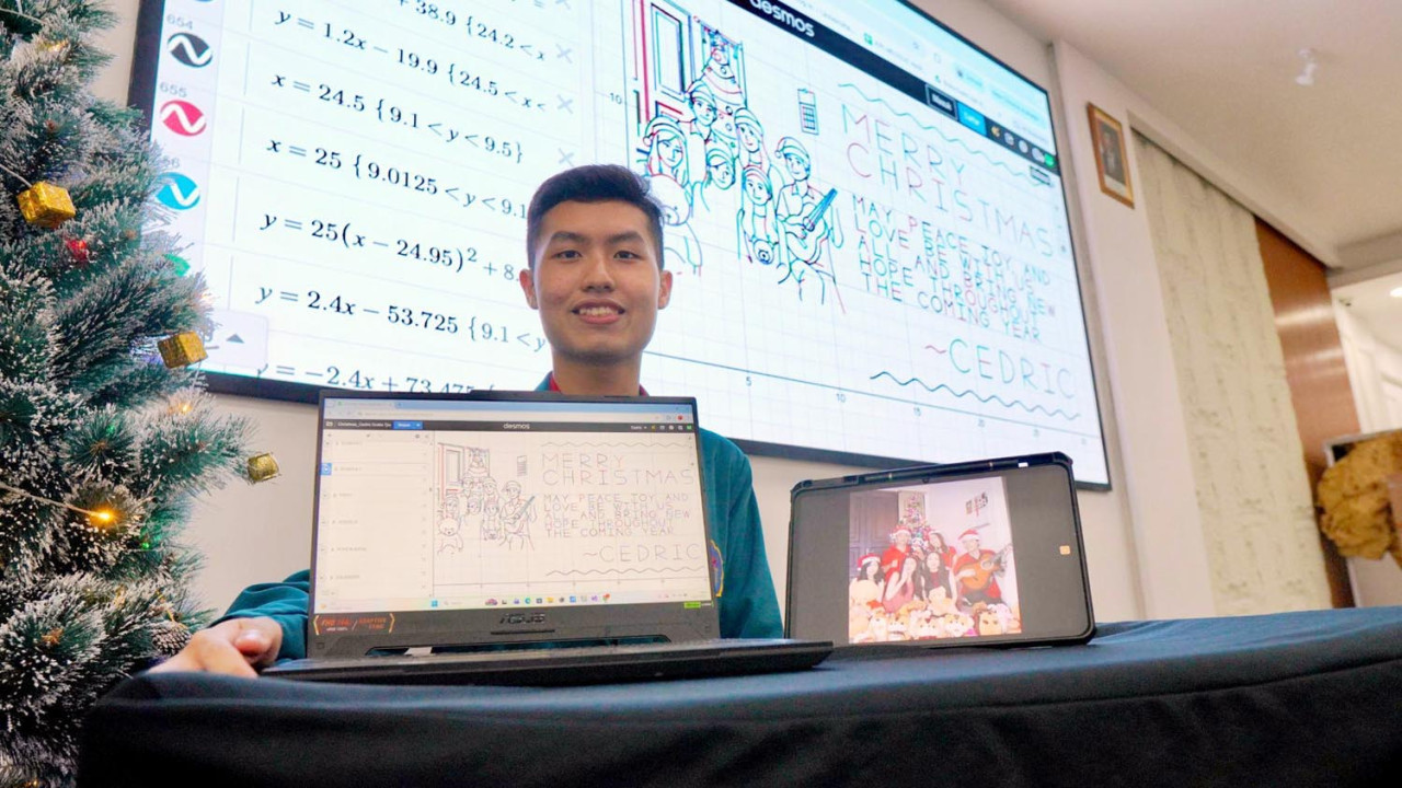 Mahasiswa Ubaya Garap Ilustrasi Natal Pakai Logaritma, Dedikasi untuk Sang Ayah