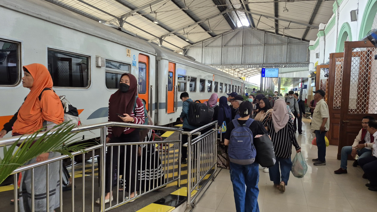 Foto: Situasi penumpang di Stasiun Tulungagung. (KAI Daop 7/jatimnow.com)