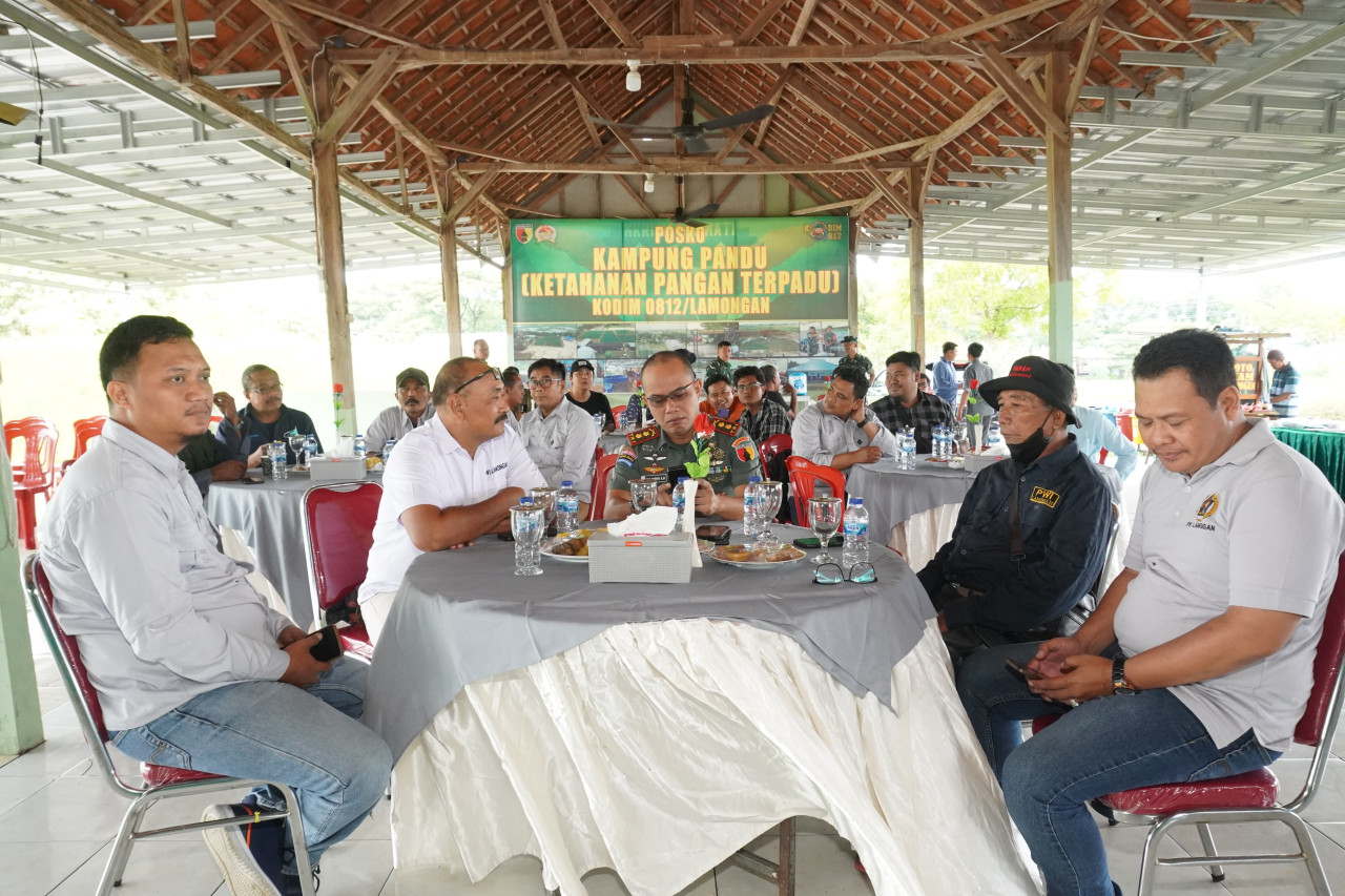 Audiensi PWI dan Kodim 0812 Lamongan. (Foto : Adyad Ammy Iffansah/jatimnow.com)