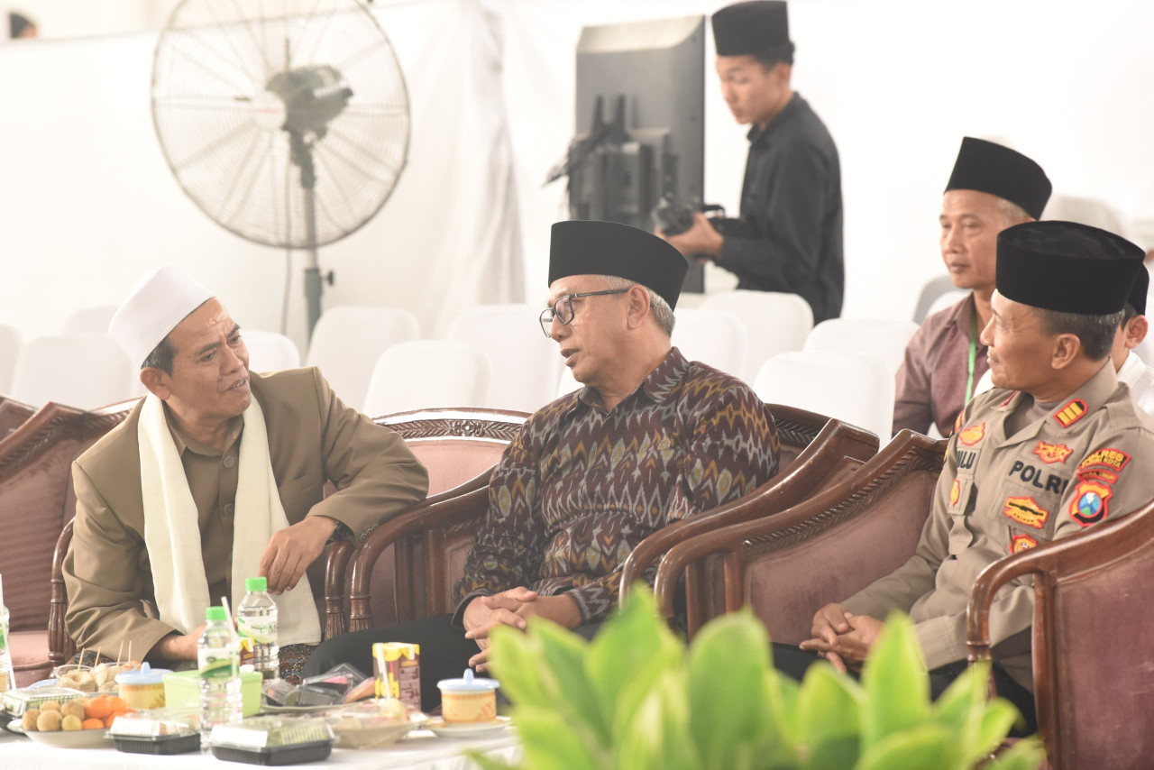 Wakil Wali Kota Kediri Qowimuddin menghadiri Haflah Khatmil Qur’an Pondok Pesantren Tahfidhul Qur’an (PTQ) Ma’unah Sari. (Foto: Pemkot Kediri/jatimnow.com)