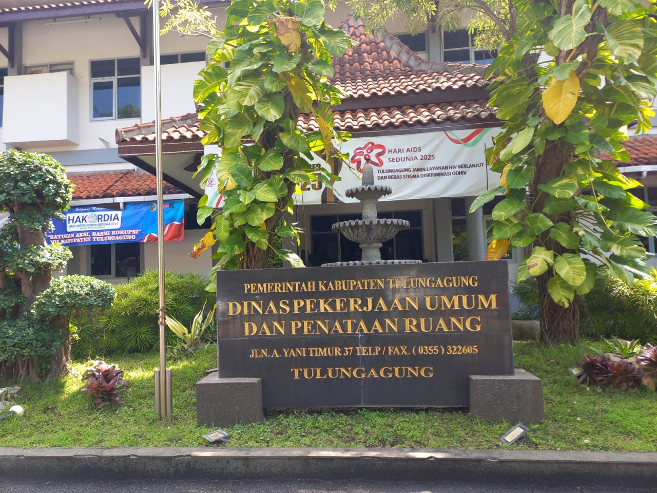 Foto: Kantor Dinas PUPR Tulungagung. (Bramanta/jatimnow.com)