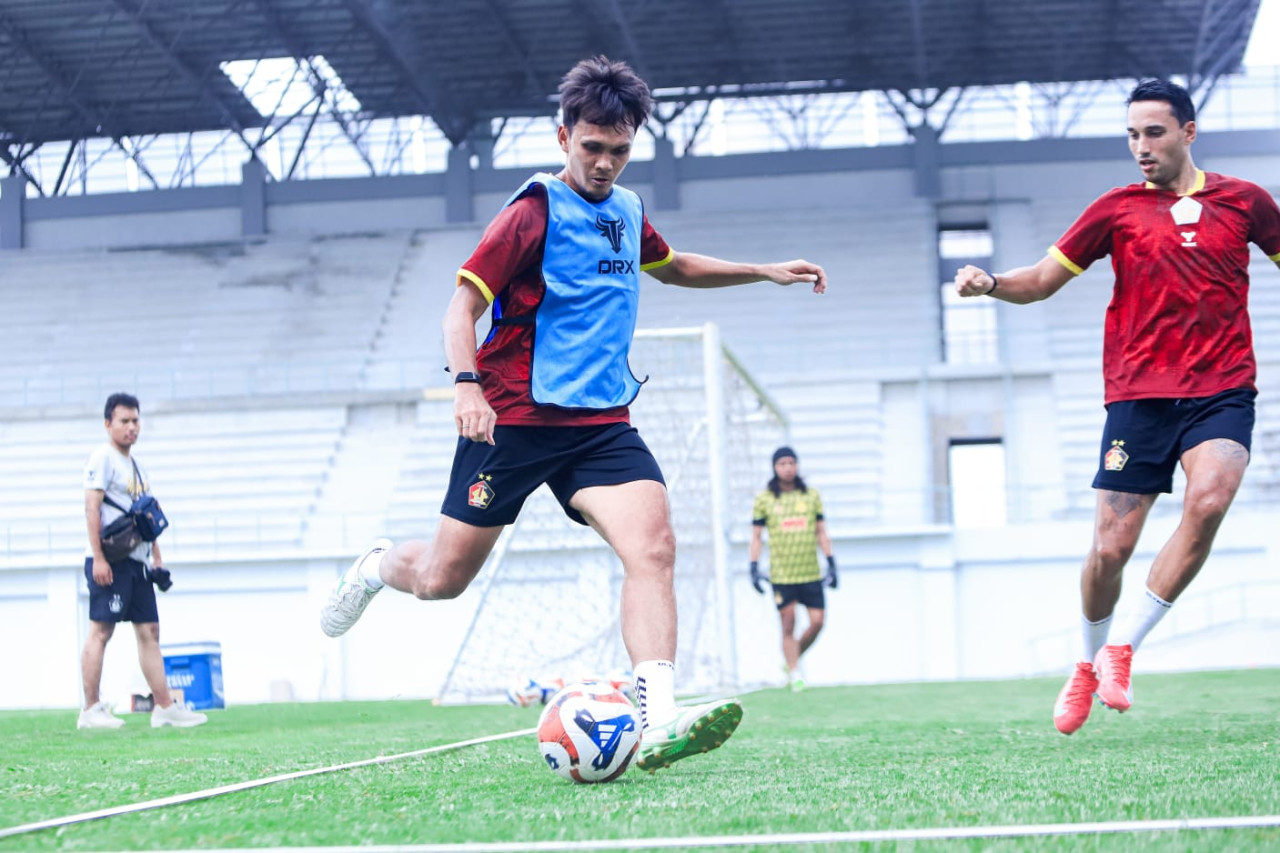 Foto: Pemain Persik Kediri saat berlatih. (Persik Kediri/jatimnow.com)