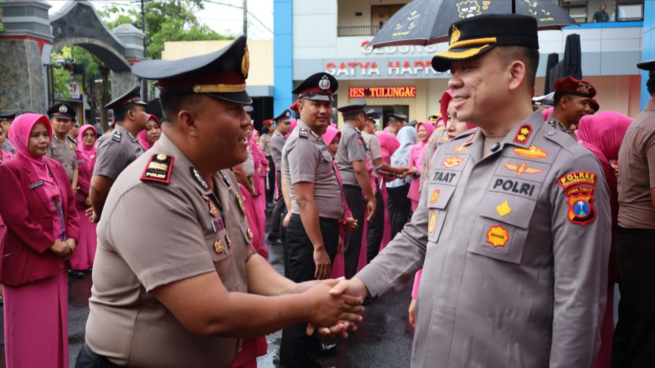 Puluhan Personel Polres Tulungagung Naik Pangkat, Ini Pesan Kapolres