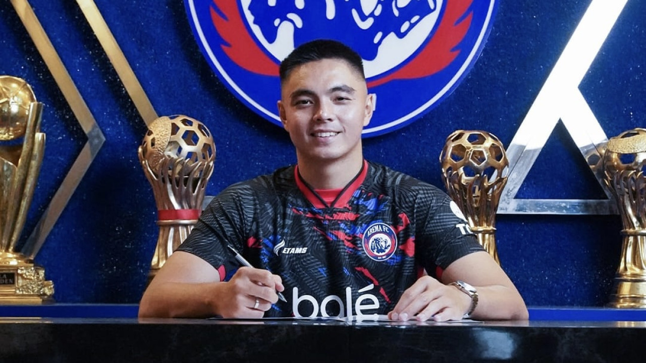 Gianluca Pandeynuwu resmi bergabung dengan Arema FC pada bursa transfer paruh musim Indonesia Super League (Foto: Media Officer Arema FC/jatimnow.com).