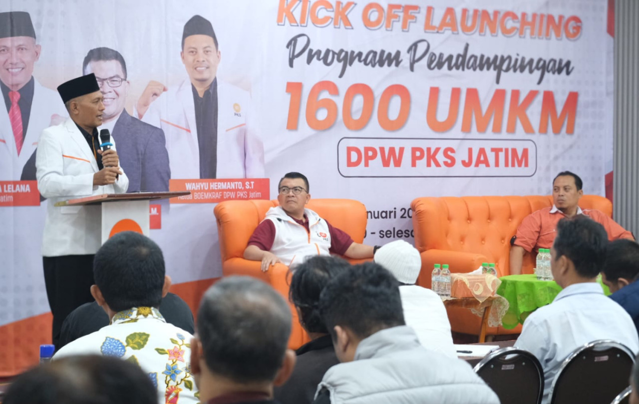Kick Off Launching Program Pendampingan 1.600 UMKM DPW PKS Jatim berlangsung sukses di Surabaya, Sabtu (24/1/2026). (Foto: Humas PKS/jatimnow.com)
