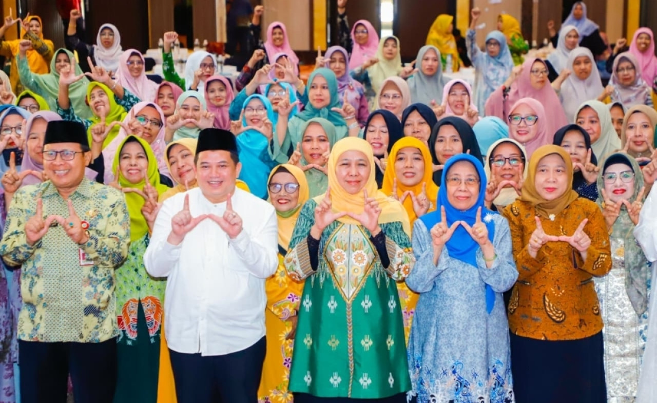 Bareng Muslimat NU, Gubernur Khofifah Dorong Sertifikasi Aset Organisasi