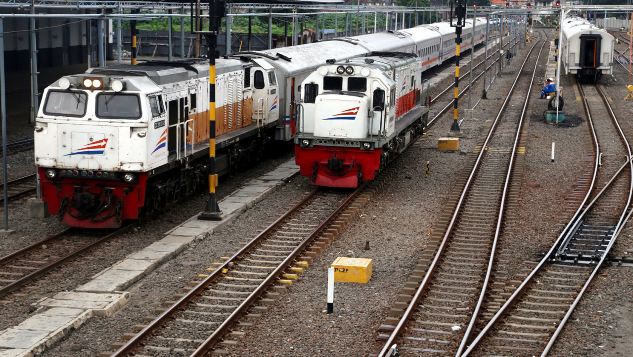 KAI Daop 8 Surabaya buka penjualan tiket Kereta Api Lebaran 2026 mulai 25 Januari. (Foto: Ali Masduki/jatimnow.com)