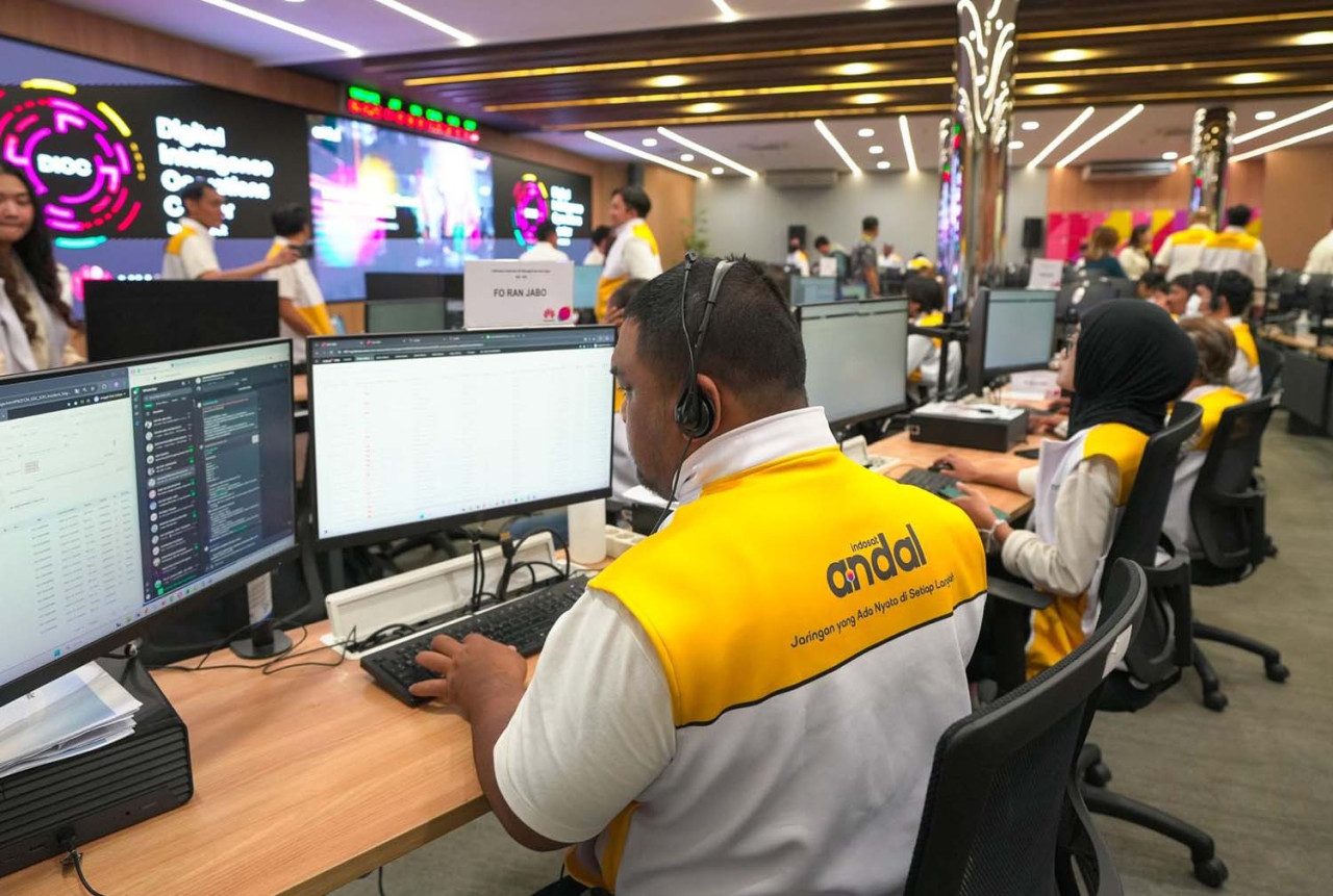 Indosat mengoperasikan Digital Intelligence Operations Center (DIOC). (Foto: IOH/jatimnow.com)