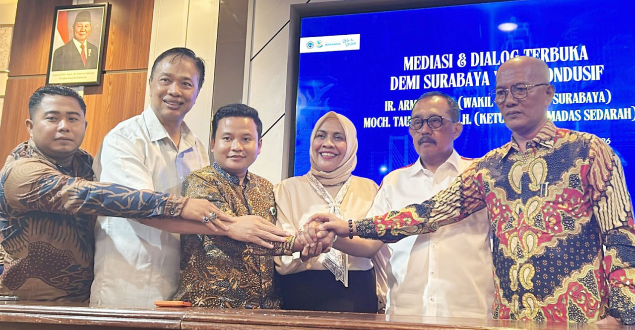 Drama Ormas Madas-Armuji Berakhir Damai di Meja Rektor Unitomo