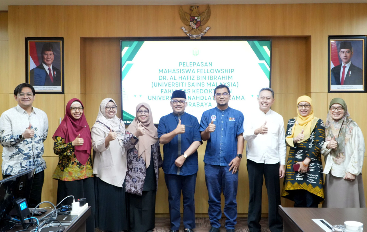 FK Unusa menerima mahasiswa fellowship dari University Sains Malaysia, memperkuat jejaring internasional di bidang Intervention Pain Management. (Foto: Humas Unusa/jatimnow.com)