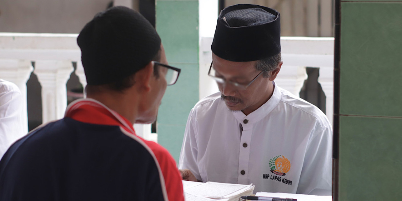 One day one juz di Lapas Kediri. (Foto: Lapas Kediri/jatimnow.com)