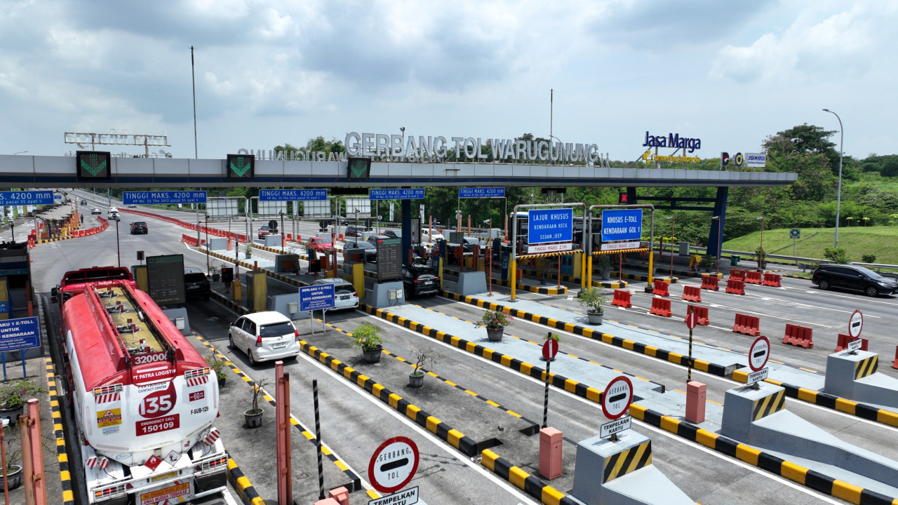 Gerbang Tol Warugunung. (Foto: PT Jasamarga Surabaya Mojokerto for jatimnow.com)