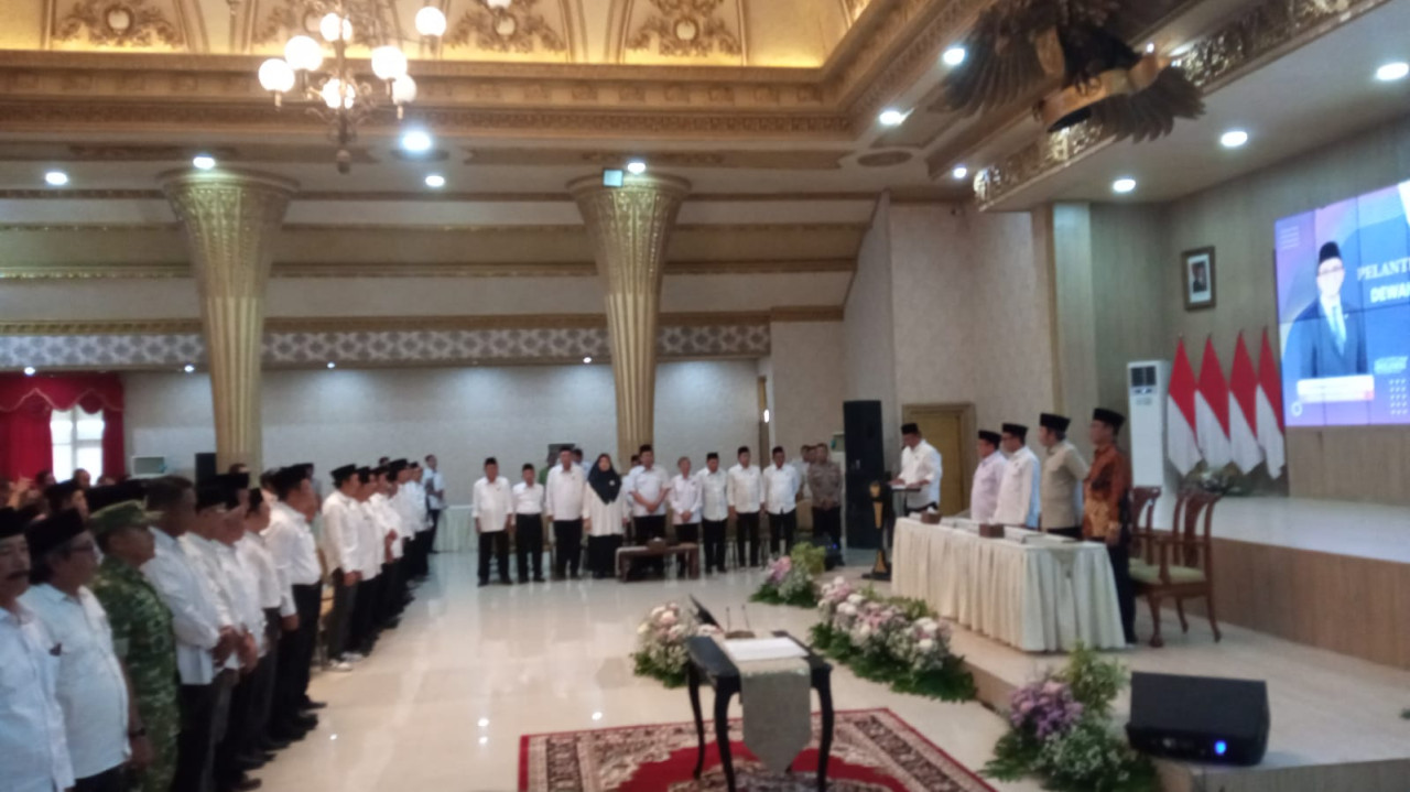 Pelantikan pengurus Dekopinda Kabupaten Jember. (Foto: Sugianto/ jatimnow.com)