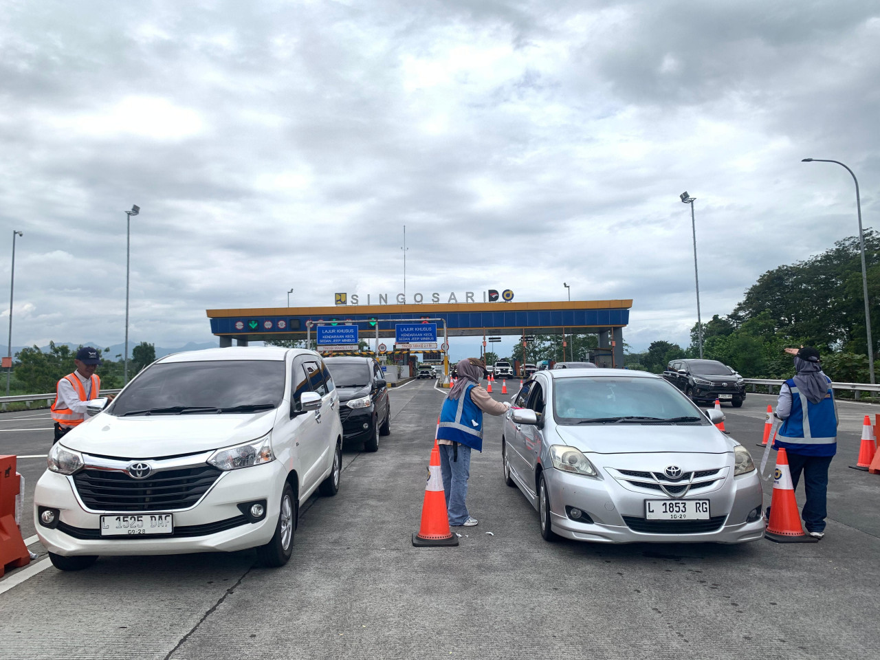 Gerbang Tol Singosari, Malang. (Foto: PT Jasamarga Pandaan Malang for jatimnow.com)